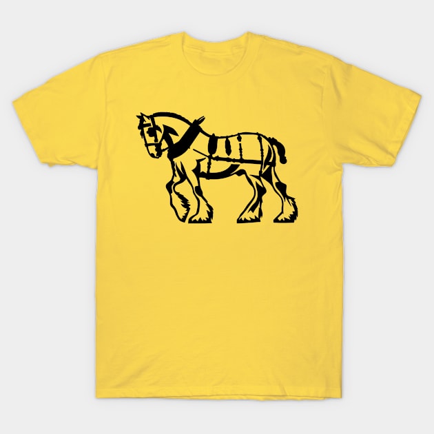 clydesdale horse T-Shirt by baikteman